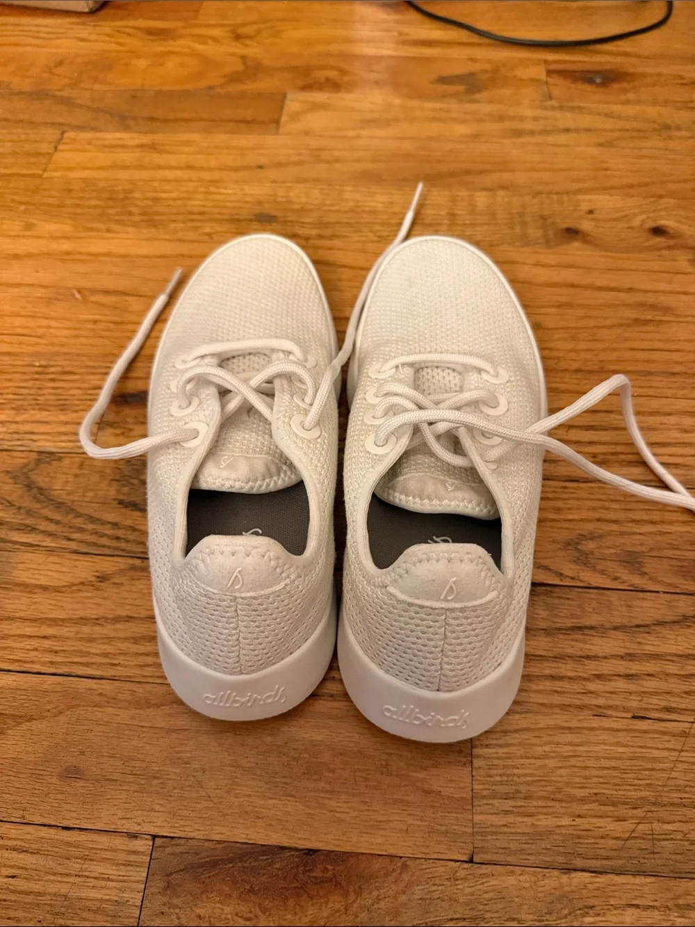 Allbirds Tree Runner Casual Knit Lace-Up Sneakers in white